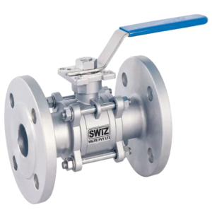 3 pcs flanged ball valve